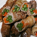 いぬのおうちかあさん's cooksnap of when they made いんげんとにんじんの豚肉巻き.