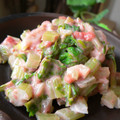 おしす's cooksnap of when they made セロリの葉の梅マヨネーズ和え.
