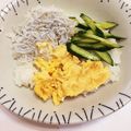 さなぺい14's cooksnap of when they made こどものしらす丼（三色丼）.