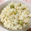 毎日楽しい's cooksnap of when they made 小エビとグリンピースの春色ごはん.