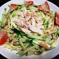 とみ★とみ's cooksnap of when they made ゴマだれ美味し‼ 冷やしサラダうどん.