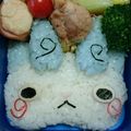 ☆ち−ぃっ☆'s cooksnap of when they made 妖怪ウォッチ❤︎コマさんキャラ弁.