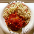 mebarunba's cooksnap of when they made 226kcal♡ゆで卵丸ごと煮込みバーグ.