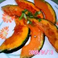 watyami's cooksnap of when they made サクサク南瓜にドレッシング♪.