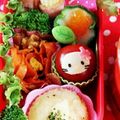るんちん♪'s cooksnap of when they made キャラ弁飾り・プチトマトで＊林檎キティ.