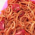 ゆーこリン♡'s cooksnap of when they made トマトとチーズのスパゲティお弁当用♡.