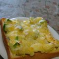 iketa's cooksnap of when they made 激ウマ☆アボはんぺんチーズトースト♪.