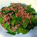 MG15's cooksnap of when they made ✻絹さやとひき肉のしょうが炒め✻.