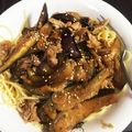 よめ39's cooksnap of when they made 豚肉と茄子の和風パスタ.