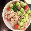 ＦＵ−ＮＡ's cooksnap of when they made きゅうりで巻き巻き・冷しゃぶサラダ.