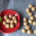 しぽ★'s cooksnap of when they made 離乳期おやつ☆きな粉ミルクボーロ.