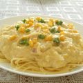 まゆみ母ちゃん's cooksnap of when they made オッサンのコーンスープパスタ.