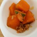 ☆YFSM☆'s cooksnap of when they made 離乳食後期 カボチャの煮物そぼろあんかけ.