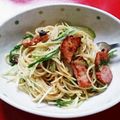 うちー's cooksnap of when they made 3分クック✿京水菜＆ベーコンご馳走パスタ.