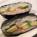 sayakaaa's cooksnap of when they made カリフォルニア風おにぎらず.