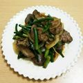 ピーナッツ子♪'s cooksnap of when they made 鶏レバーとにんにくの芽炒め♪.