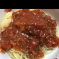 masae0608's cooksnap of when they made トマト缶で♪基本のミートソースパスタ☆彡.