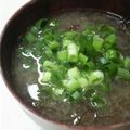 サーフブレイド's cooksnap of when they made もずくとねぎのお味噌汁.