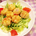 裕☆鹵's cooksnap of when they made 揚げしゅうまい✣スイートチリマヨソース.
