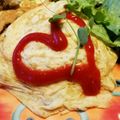 roselinoa's cooksnap of when they made ひき肉と野菜のオムレツ風包み.