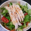 Akinekko's cooksnap of when they made 蒸し鶏とパクチーのサラダ☆.