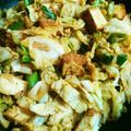 さるさや's cooksnap of when they made 厚揚げとキャベツのピリ辛味噌炒め.