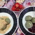 tiara love's cooksnap of when they made 和菓子屋さんみたい？よもぎ団子.