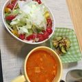 はっちょうみそ's cooksnap of when they made デミキーマカレーのタコライス風プレート.