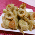 赤い電話's cooksnap of when they made ☆お好み焼き粉でちくわ磯辺揚げ☆.