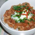 チャムん's cooksnap of when they made 新玉ねぎたっぷりの豚丼.
