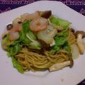 あちゃこおお's cooksnap of when they made ★エビ＆キャベツ＆きのこの炒め物★.