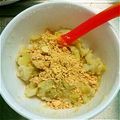 （бвб）'s cooksnap of when they made 離乳食中期✿さつまいもとバナナのパン粥.