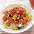 腹ペコpeko's cooksnap of when they made TACOミート冷やし中華.