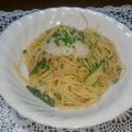 ♪もんちゃん♪'s cooksnap of when they made ツナとオクラのおろしパスタ✿～柚子風味～.
