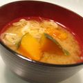 バカリャウ's cooksnap of when they made 甘くて美味しい♪かぼちゃの味噌汁.