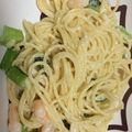 ふもふーもふも's cooksnap of when they made ★えびとホウレンソウのクリームパスタ★.