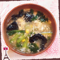 K0A9O0R8U♪'s cooksnap of when they made ♡青梗菜とコーンのとろとろ卵スープ♡.