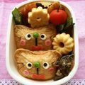 vivian☆'s cooksnap of when they made キャラ弁＊簡単♪稲荷deねこちゃん弁当.