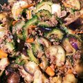 chicappe's cooksnap of when they made ご飯がすすむ♪挽肉と野菜の甘辛味噌炒め.