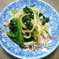 mimioon's cooksnap of when they made ホーレン草ともやしの胡麻和え.