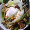 あやこ６１'s cooksnap of when they made アスパラと卵の焼きビビンバ.