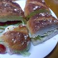 momoiruka's cooksnap of when they made subway風☆ﾊﾆｰｵｰﾂ サンド.