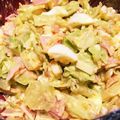 hyuton's cooksnap of when they made キャベツとタマゴとハムの春色サラダ。.
