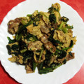 ☆アリスの姉ちゃん☆'s cooksnap of when they made 豚肉とほうれん草の卵炒め.