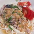 もふもふわんこ's cooksnap of when they made サバ缶でエスニック風梅カレー冷やしうどん.