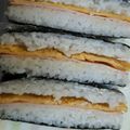 ☆ナカサコ☆'s cooksnap of when they made おにぎらず（ハム、卵焼き）.
