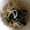 ししかけ's cooksnap of when they made もやし＆ほうれん草＆人参の即席ナムル.