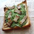 きなり's cooksnap of when they made 簡単美味MSBオープンホットサンド.