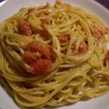 Pinchos's cooksnap of when they made トマトマヨパスタ♪.