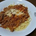 クックP2B5PS☆'s cooksnap of when they made 大盛り☆簡単ミートソース.